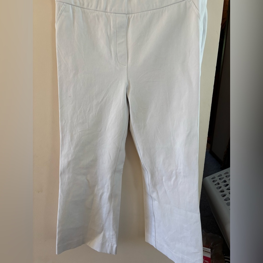 SPANX White kick flare pants